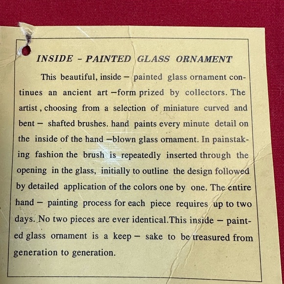 Hand Painted Glass Christmas Ornament - Breckenridge, Colorado Ski. Preowned. - Picture 6 of 6